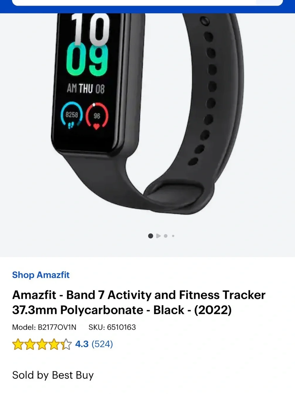 4 Smartwatch - Black - Health & Fitness